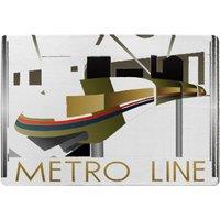 Benjamin Tate Design Art Deco Metro Line Designer Rug in Natural | Size: Large