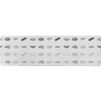 Benjamin Tate Design burger & sandwich icon Designer Runner Rug in Natural | Size: 67 cm x 230 cm