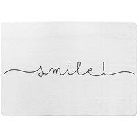Benjamin Tate Design Text Smile Designer Rug in Natural | Size: Large