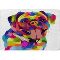 Benjamin Tate Design Amazing Illustration Pop Art Dog Designer Rug in Natural | Size: Large
