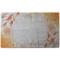 Benjamin Tate Design Autumn Leaves Stylish KitchenTowel in Orange