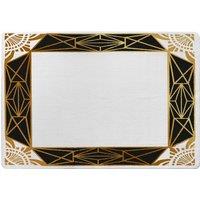 Benjamin Tate Design Art Deco Border Designer Rug in Natural | Size: Large