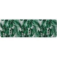 Benjamin Tate Design Palm Leaves Runner Rug in Natural | Size: 67 cm x 230 cm
