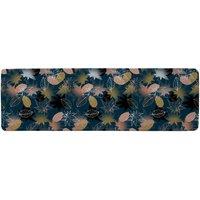 Benjamin Tate Design Maple Leaves Runner Rug in Natural | Size: 67 cm x 230 cm