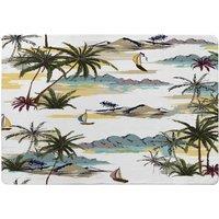 Benjamin Tate Design Palm Trees Designer Rug in Natural | Size: Large