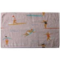 Benjamin Tate Design Surfers Stylish KitchenTowel in Pink