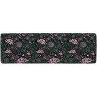 Benjamin Tate Design Different Flowers Shapes & Birds Runner Rug in Natural | Size: 67 cm x 230 cm