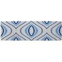 Benjamin Tate Design Seamless Boho Intricate Ogee Runner Rug in Natural | Size: 67 cm x 230 cm