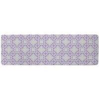Benjamin Tate Design Purple Brilliant Boho Runner Rug in Natural | Size: 67 cm x 230 cm