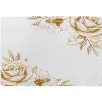 Benjamin Tate Design Gold Rose Designer Rug in Natural | Size: Large