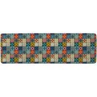 Benjamin Tate Design Tribal Art Boho Runner Rug in Natural | Size: 67 cm x 230 cm