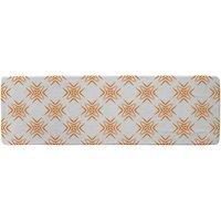 Benjamin Tate Design Orange Ravishing Boho Chic Runner Rug in Natural | Size: 67 cm x 230 cm
