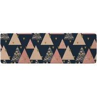 Benjamin Tate Design Triangle Pattern Runner Rug in Natural | Size: 67 cm x 230 cm