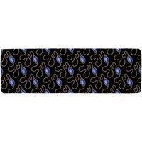 Benjamin Tate Design Diamond Necklaces Runner Rug in Natural | Size: 67 cm x 230 cm