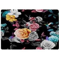 Benjamin Tate Design Humming Bird, Roses, Peony With Leaves Designer Rug in Natural | Size: Large