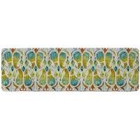 Benjamin Tate Design Ikat Vibrant Runner Rug in Natural | Size: 67 cm x 230 cm