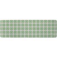 Benjamin Tate Design Green Extraordinary Boho Chic Summer Design Runner Rug in Natural | Size: 67 cm x 230 cm