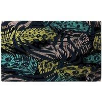 Benjamin Tate Design Animal & Tropical Print Designer Kitchen Towel in Black