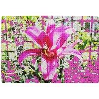 Benjamin Tate Design Pink Flower Rug in Natural | Size: Large