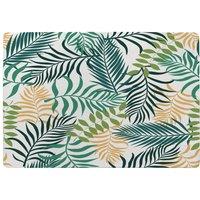 Benjamin Tate Design Tropical Palm Leaves Designer Rug in Natural | Size: Large