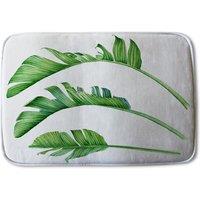 Benjamin Tate Design Triple Botanical Designer Bathmat in Blue