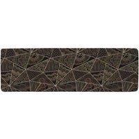 Benjamin Tate Design Geometric Triangles With Patterns Runner Rug in Natural | Size: 67 cm x 230 cm