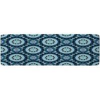 Benjamin Tate Design Boho Magic Symbol Runner Rug in Natural | Size: 67 cm x 230 cm