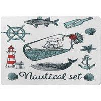 Benjamin Tate Design Nauticle Items Rug in Natural | Size: Large