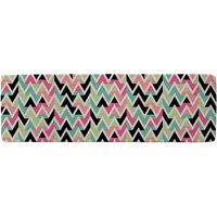Benjamin Tate Design Summer Hipster Boho Chic Runner Rug in Natural | Size: 67 cm x 230 cm