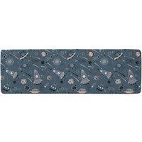 Benjamin Tate Design Spaceships & Planets With Stars Runner Rug in Natural | Size: 67 cm x 230 cm