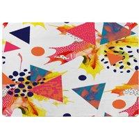 Benjamin Tate Design Maple Leaves & Geometric Patterns Rug in Natural | Size: Large