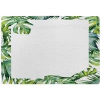 Benjamin Tate Design Botanical Leaves Border Designer Rug in Natural | Size: Large