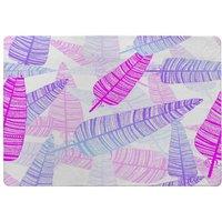 Benjamin Tate Design Purple Feathers Rug in Natural | Size: Large