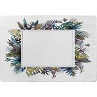 Benjamin Tate Design Square Tropical Border Designer Rug in Natural | Size: Large
