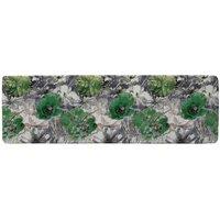 Benjamin Tate Design Green Flowers Runner Rug in Natural | Size: 67 cm x 230 cm