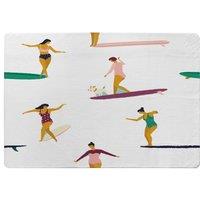Benjamin Tate Design Female Surfers Designer Rug in Natural | Size: Large