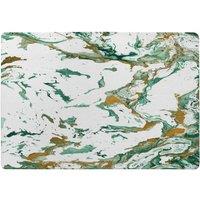 Benjamin Tate Design Green & Golden Marble Designer Rug in Natural | Size: Large