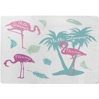 Benjamin Tate Design Palm & Flamingo Designer Rug in Natural | Size: Large