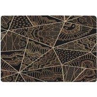 Benjamin Tate Design Geometric Triangles With Patterns Rug in Natural | Size: Large