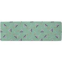 Benjamin Tate Design Geometric Triangle Stripes Runner Rug in Natural | Size: 67 cm x 230 cm