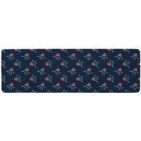 Benjamin Tate Design Roses & Spots Print Runner Rug in Natural | Size: 67 cm x 230 cm