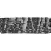 Benjamin Tate Design Black & White Bamboo Runner Rug in Natural | Size: 67 cm x 230 cm