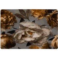 Benjamin Tate Design Golden White Flower Rug in Natural | Size: Large