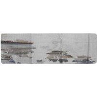 Benjamin Tate Design Silver Palm Runner Rug in Natural | Size: 67 cm x 230 cm