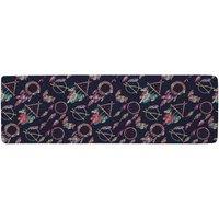 Benjamin Tate Design Pattern With Different Dream Catcher Amulet Runner Rug in Natural | Size: 67 cm x 230 cm
