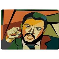 Benjamin Tate Design Cubism Art Style, Politician Designer Rug in Natural | Size: Large