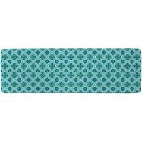Benjamin Tate Design Green Cool Boho Chic Summer Runner Rug in Natural | Size: 67 cm x 230 cm