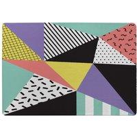 Benjamin Tate Design Retro Themed Geometrics Rug in Natural | Size: Large
