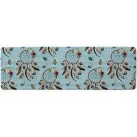Benjamin Tate Design Native American Tribe Decor Runner Rug in Natural | Size: 67 cm x 230 cm
