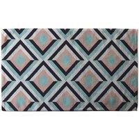 Benjamin Tate Design Geometric Pattern Stylish KitchenTowel in Blue